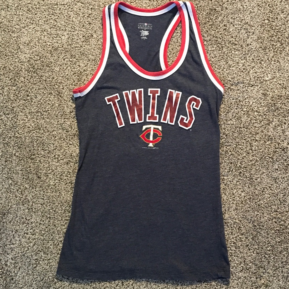 Twins Women's Navy Tank Top